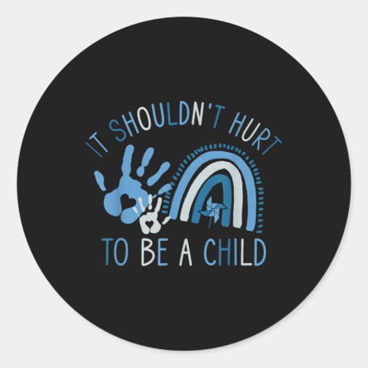 Sticker Rond Il Ne Devrait Pas Être Mal D'Être Une Prévention D (Devant)