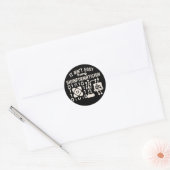 Sticker Rond Il n'est pas facile d'être bioinformaticien (Enveloppe)