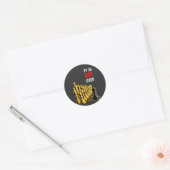 Sticker Rond Il n'est pas fini – Conception de motivation d'éch (Enveloppe)