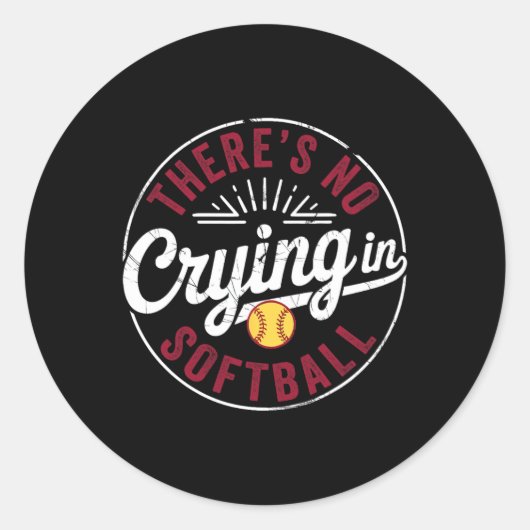 Sticker Rond Il n'y a pas de larmes dans le Softll Funny Game D (Devant)