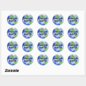 Sticker Rond Il n'y a pas de planète B (Feuille)