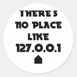 Sticker Rond Il n'y a pas d'endroit comme la maison