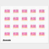 Sticker Rond Il N'Y A Probablement Aucun Dieu (Feuille)