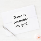 Sticker Rond Il n'y a probablement pas de dieu (Enveloppe)