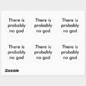 Sticker Rond Il n'y a probablement pas de dieu (Feuille)