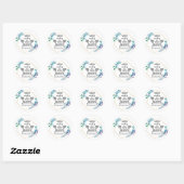Sticker Rond Il Rend Tout Beau (Feuille)