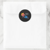 Sticker Rond Il S'Agit D'Un Sel Périodique Table D'Éléments Chi (Sac)