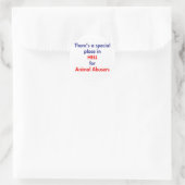Sticker Rond Il y a un endroit spécial en enfer (Sac)