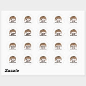 Sticker Rond Il Y Aura Hell Toupee (Feuille)