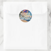 Sticker Rond Île Cook Pacifique (Sac)