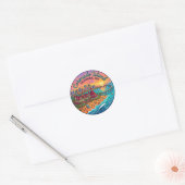 Sticker Rond Île Coronado États-Unis (Enveloppe)