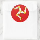 Sticker Rond Île de l'homme (Sac)