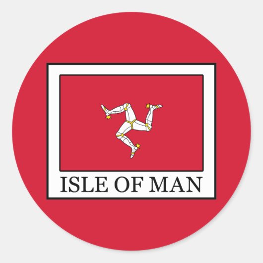 Sticker Rond Île de Man (Devant)