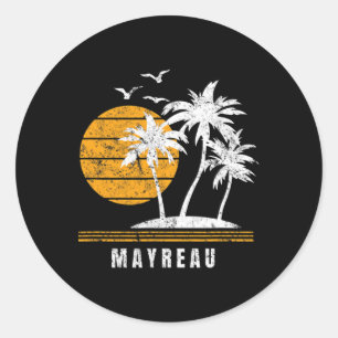 Sticker Rond Île de Mayreau Îles du Vent Vacances aux Caraïbes