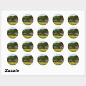Sticker Rond Île de Mull, Hébrides intérieures, Écosse (Feuille)