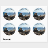 Sticker Rond Île de Skye - Ecosse, Royaume-Uni (Feuille)