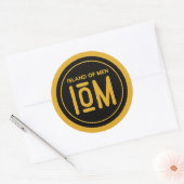 Sticker Rond Île des Hommes - (Enveloppe)