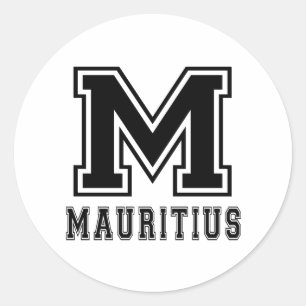 Sticker Rond Ile Maurice
