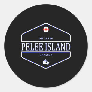 Sticker Rond Île Pelée Ontario Canada