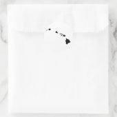 Sticker Rond Iles hawaïennes (Sac)