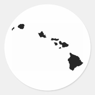 Sticker Rond Iles hawaïennes