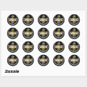 Sticker Rond Îles Salomon (Feuille)