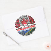 Sticker Rond Îles Salomon Île Salomon Canada Canada (Enveloppe)