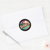 Sticker Rond Îles Seychelles Océan Indien (Enveloppe)