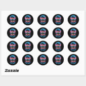 Sticker Rond Îles Turques-et-Caïques (Feuille)