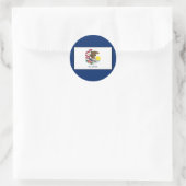 Sticker Rond Illinois (Sac)