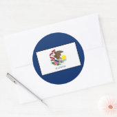Sticker Rond Illinois (Enveloppe)