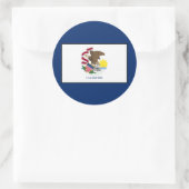 Sticker Rond Illinois (Sac)
