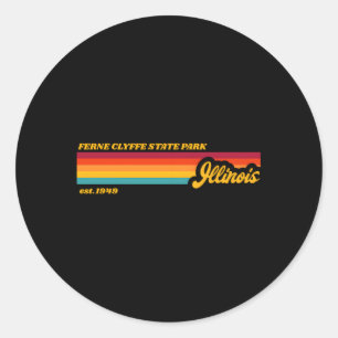 Sticker Rond Illinois Ferne Clyffe State Park