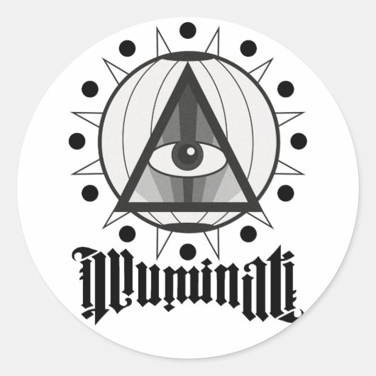 Sticker Rond Illuminati (Devant)