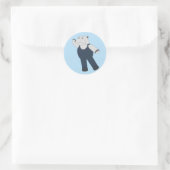Sticker Rond illusima Ballet Hippo (Sac)