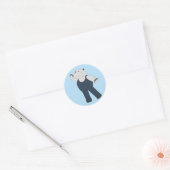 Sticker Rond illusima Ballet Hippo (Enveloppe)