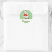 Sticker Rond illusima Ballet Hippo Noël Flocons de Neige Vert (Sac)