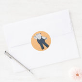 Sticker Rond illusima Ballet Hippo Orange (Enveloppe)
