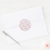 Sticker Rond illusima Fête Triangles Arc-en-ciel (Enveloppe)