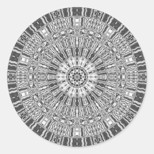 STICKER ROND ILLUSION D'ARGENT (Devant)