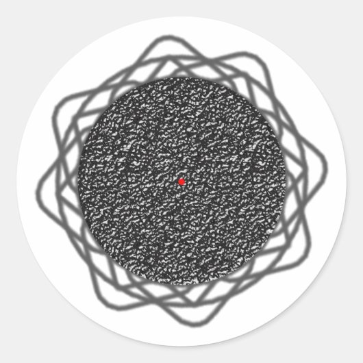 Sticker Rond Illusion d'optique (Devant)
