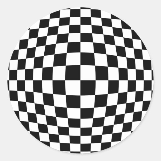 Sticker Rond Illusion optique du tableau de bord (Devant)