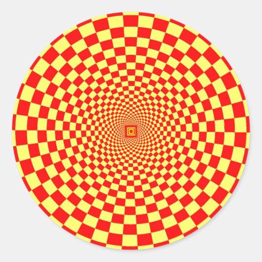 Sticker Rond Illusion optique hypnotique (Devant)