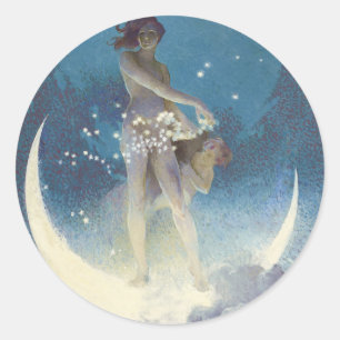 Sticker Rond Illustration d'affichage de la stars