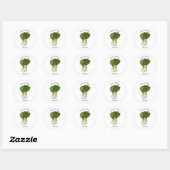Sticker Rond Illustration de Bok choy (Feuille)