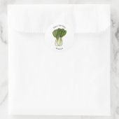 Sticker Rond Illustration de Bok choy (Sac)