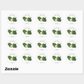 Sticker Rond Illustration de combre (Feuille)