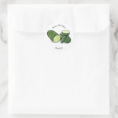 Sticker Rond Illustration de combre (Sac)