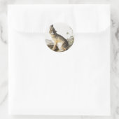 Sticker Rond Illustration de Fox (Vulpes velox) (Sac)