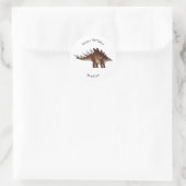 Sticker Rond Illustration de Kentrosaurus (Sac)